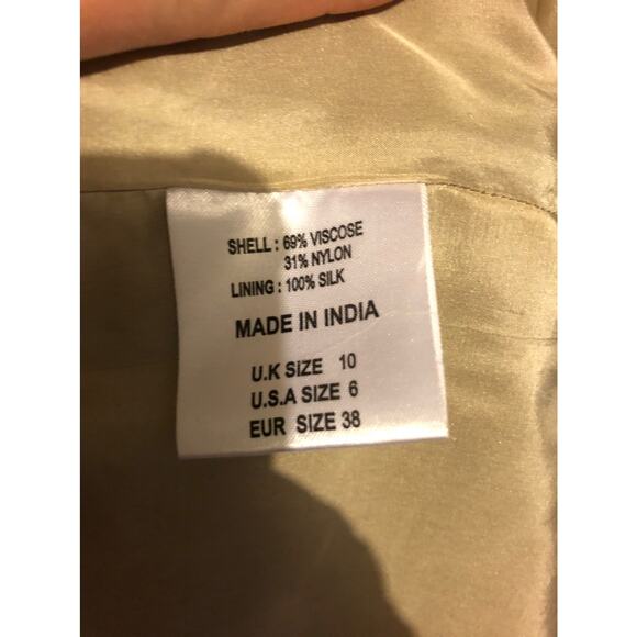 LK Bennett Cocktail Prom New Years Eve Floral Lace Surplice Sleeveless Dress - Picture 10 of 12